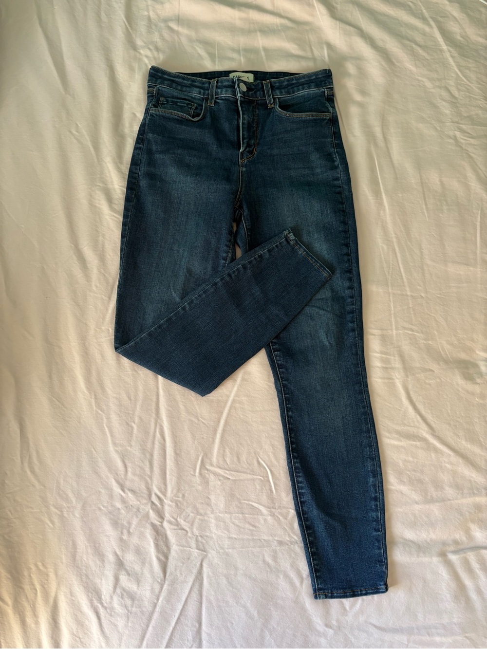 L'AGENCE Dark Blue Skinny Jeans